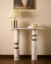 Obblo - Panther White Console Table