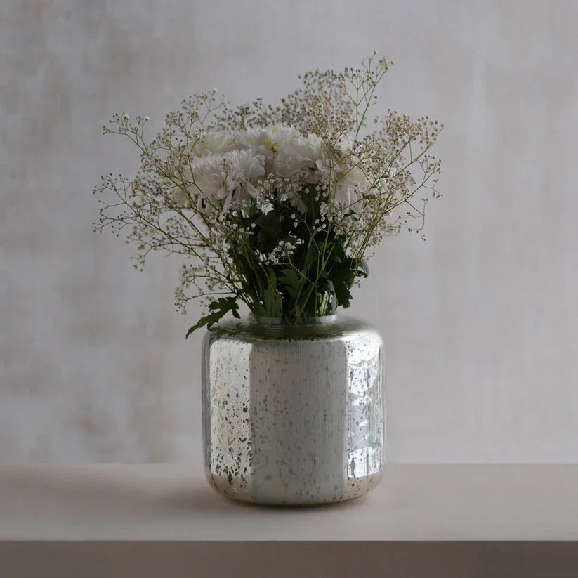 Silfr Vase | Sleek metallic décor vase