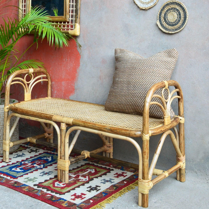 Vintage Bamboo Bench - IKIRU