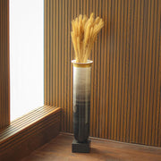 Coop Brushed Slate Vase With Vase