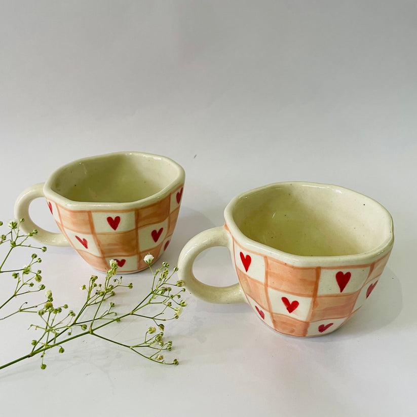 The Pinkeeey Cups | White & Pink