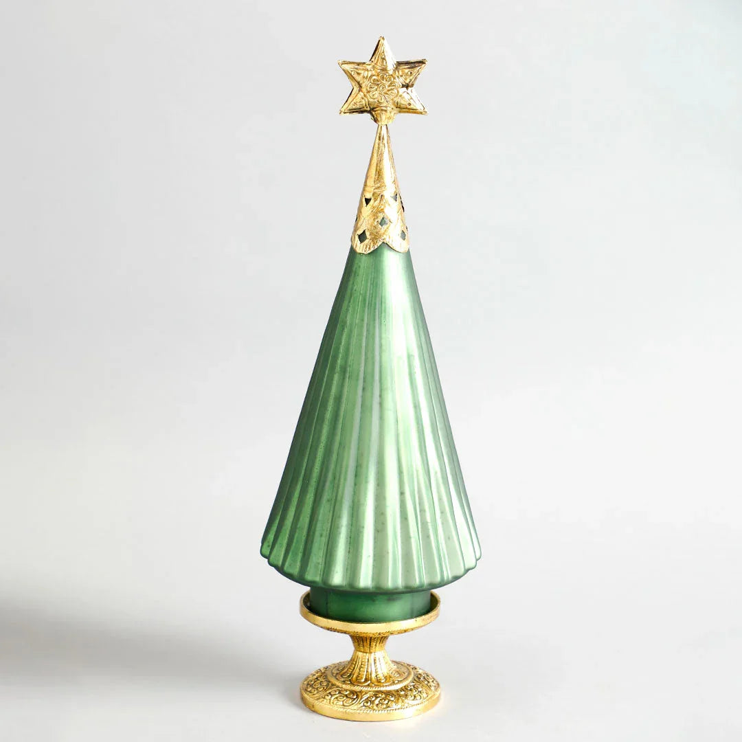 Star Christmas Glass Decorative Tree