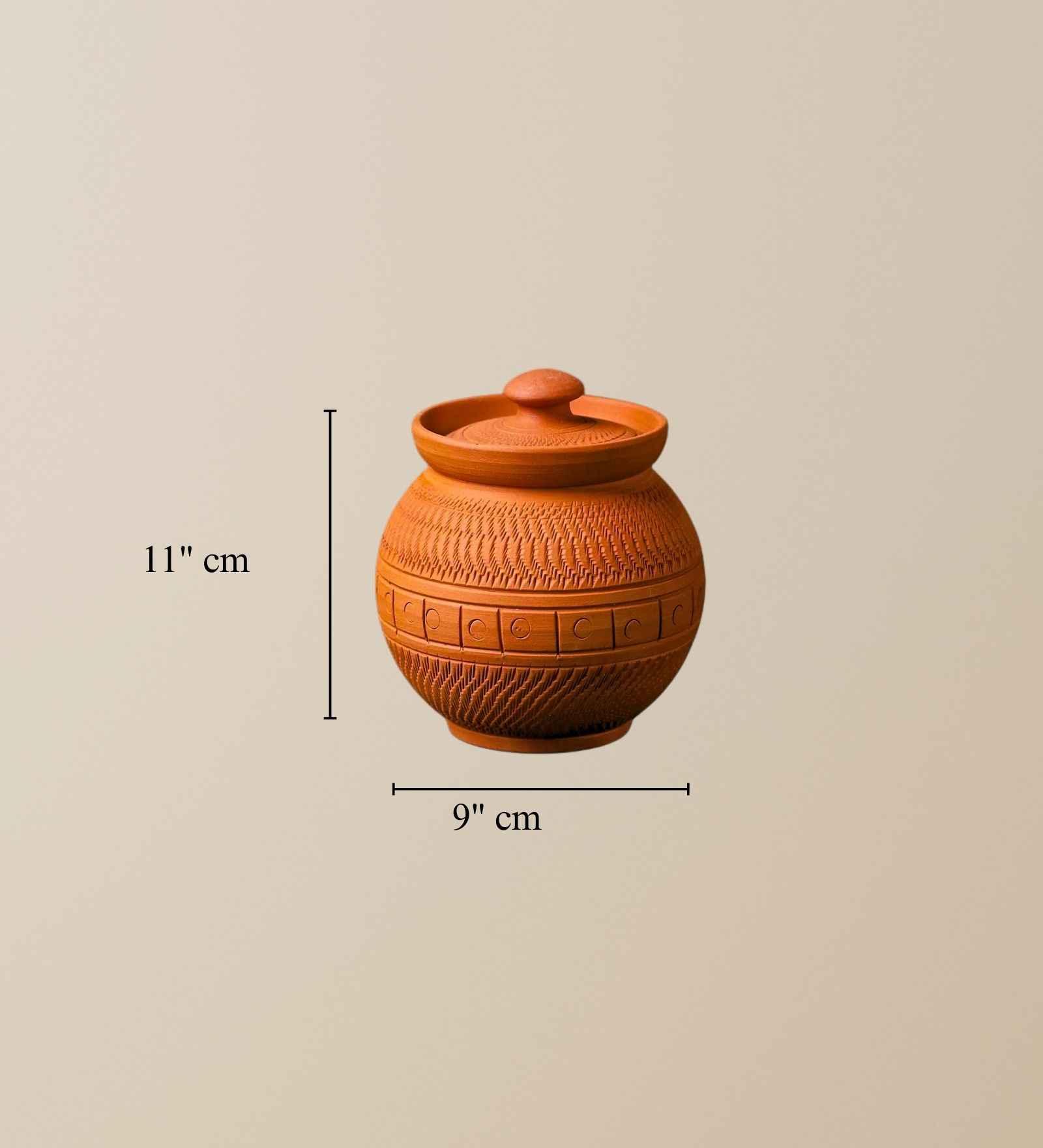 Terracotta Maharaja Sugar Pot