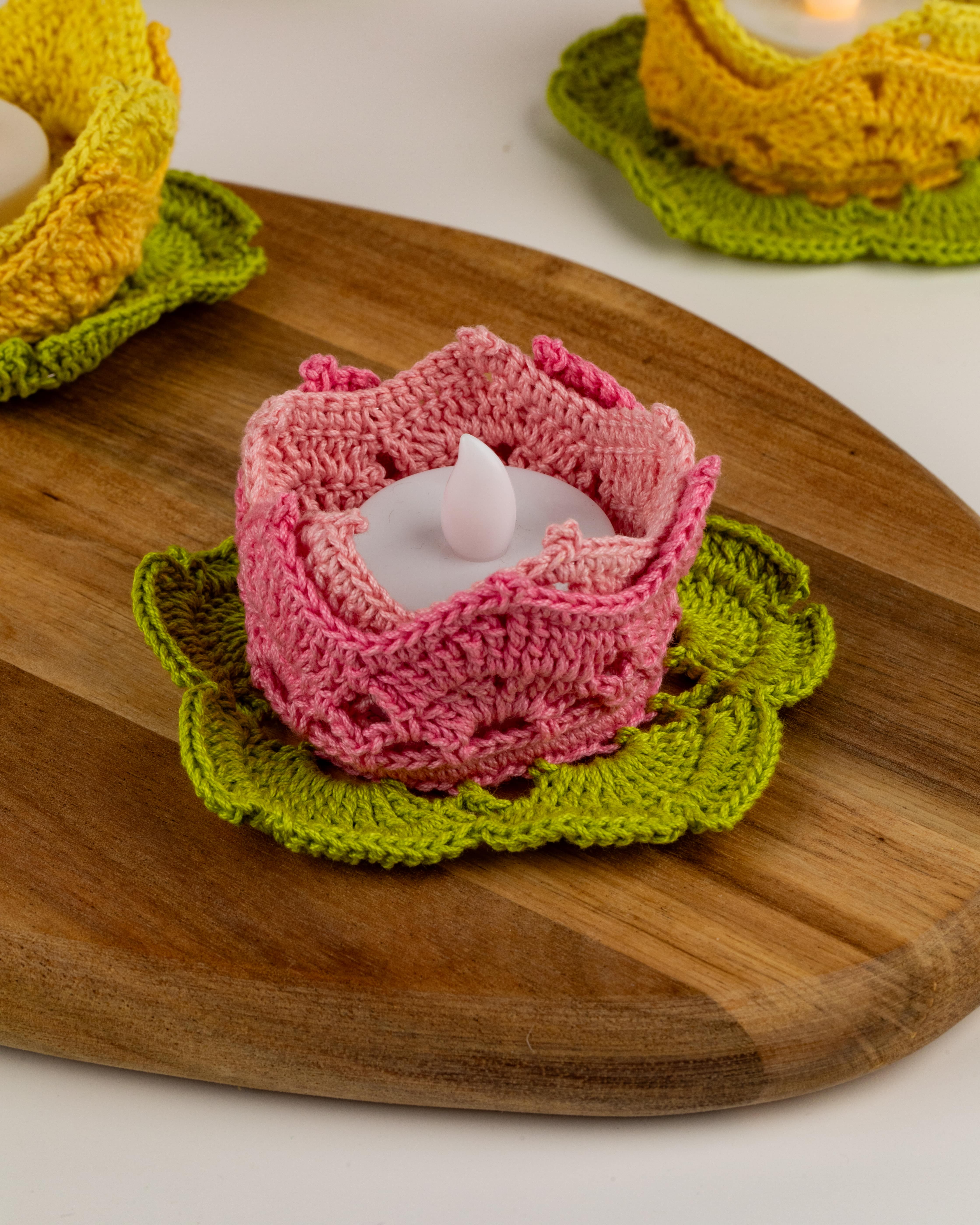 Crochet Tealight Holder