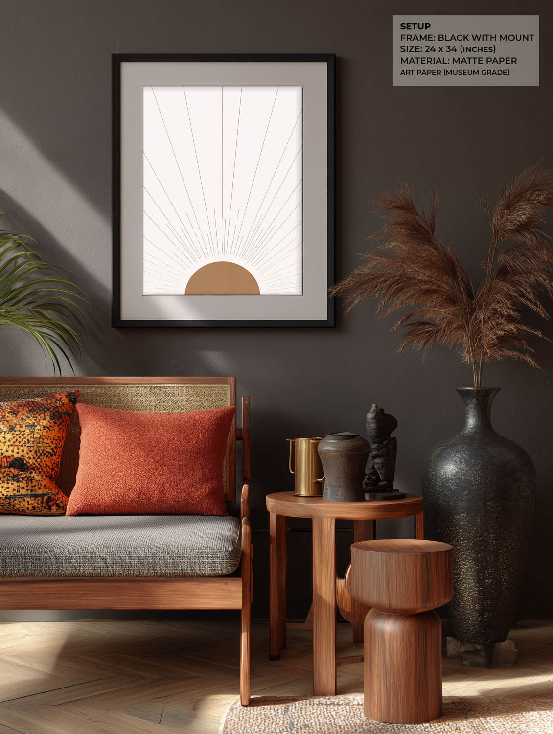 Radiant Dawn Wall Painting