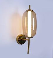 Antique Gold Metal Wall Light : Inbuilt LED