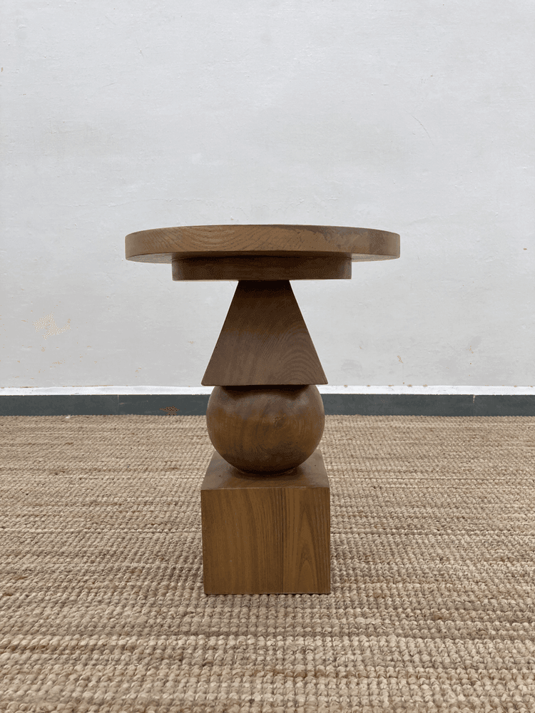 Totem Side Table | Solid Ash Wood