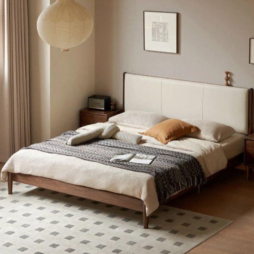 Mid Century Sheesham Solid Wood Bed