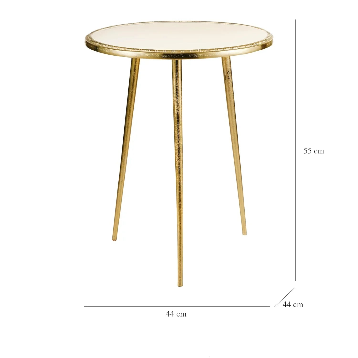 Crown Gold End Table | Royal Modern Side Table for Living Room & Bedroom