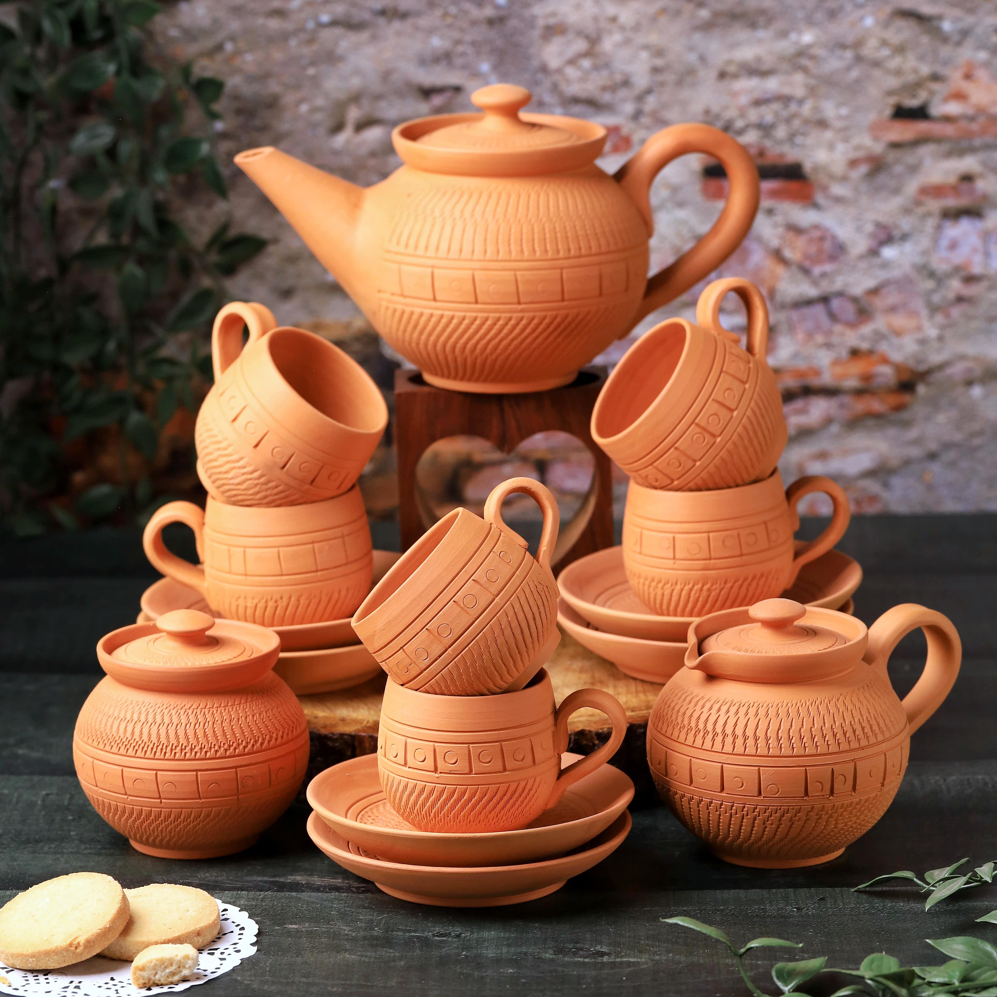 Terracotta Royal 15 Pcs Tea Cup Set