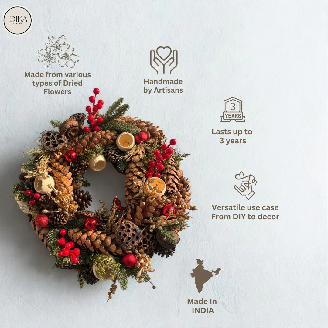 Dried Exotics Wreath | Multicolor