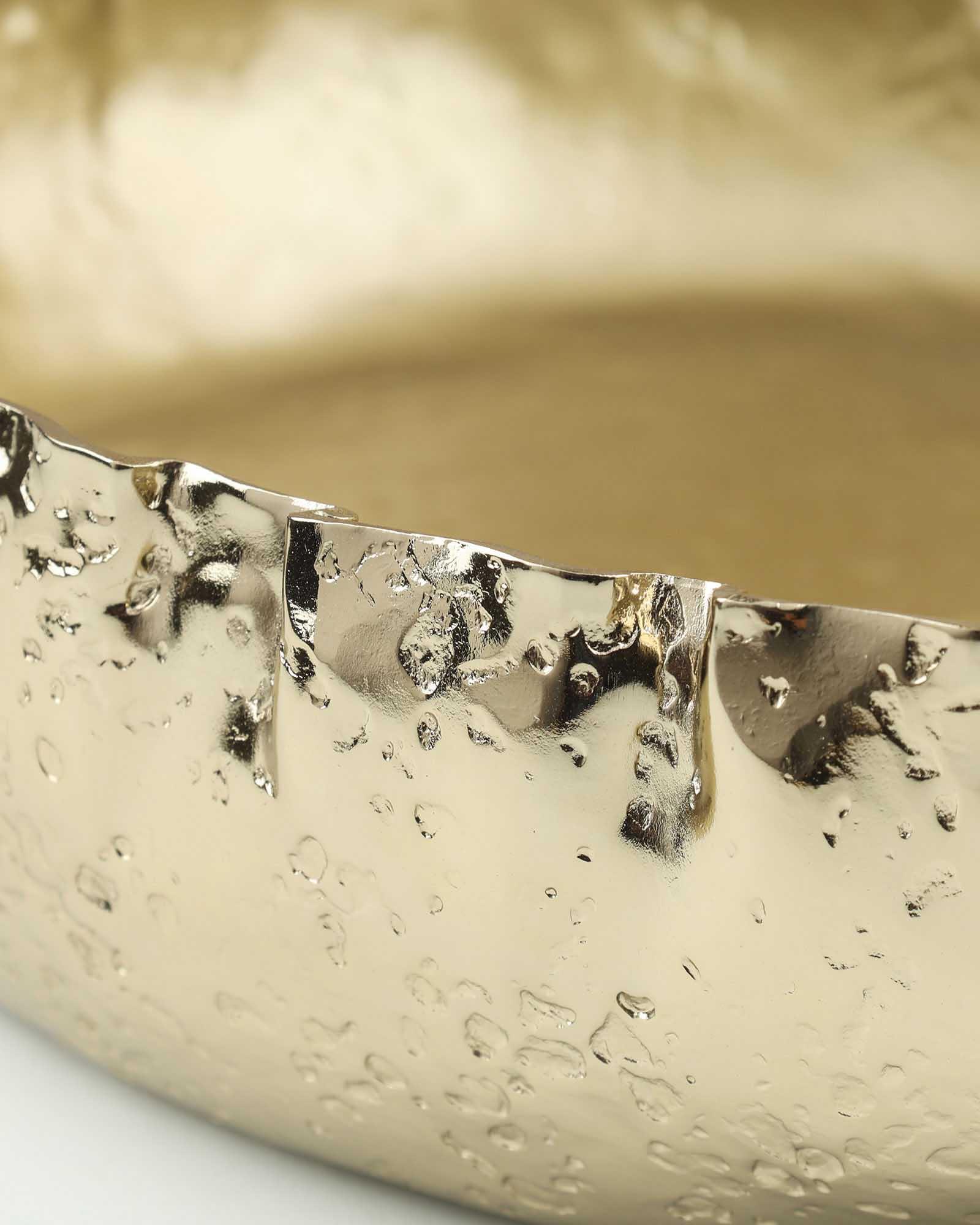 Iris Bowl | Brass Finish in Gold Color