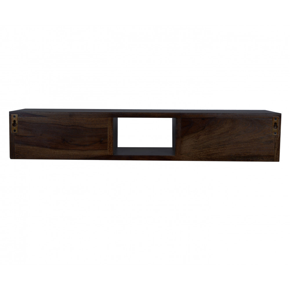Lublin Wallshelf | Tv Unit With Two Drawer | Sheesham Wood