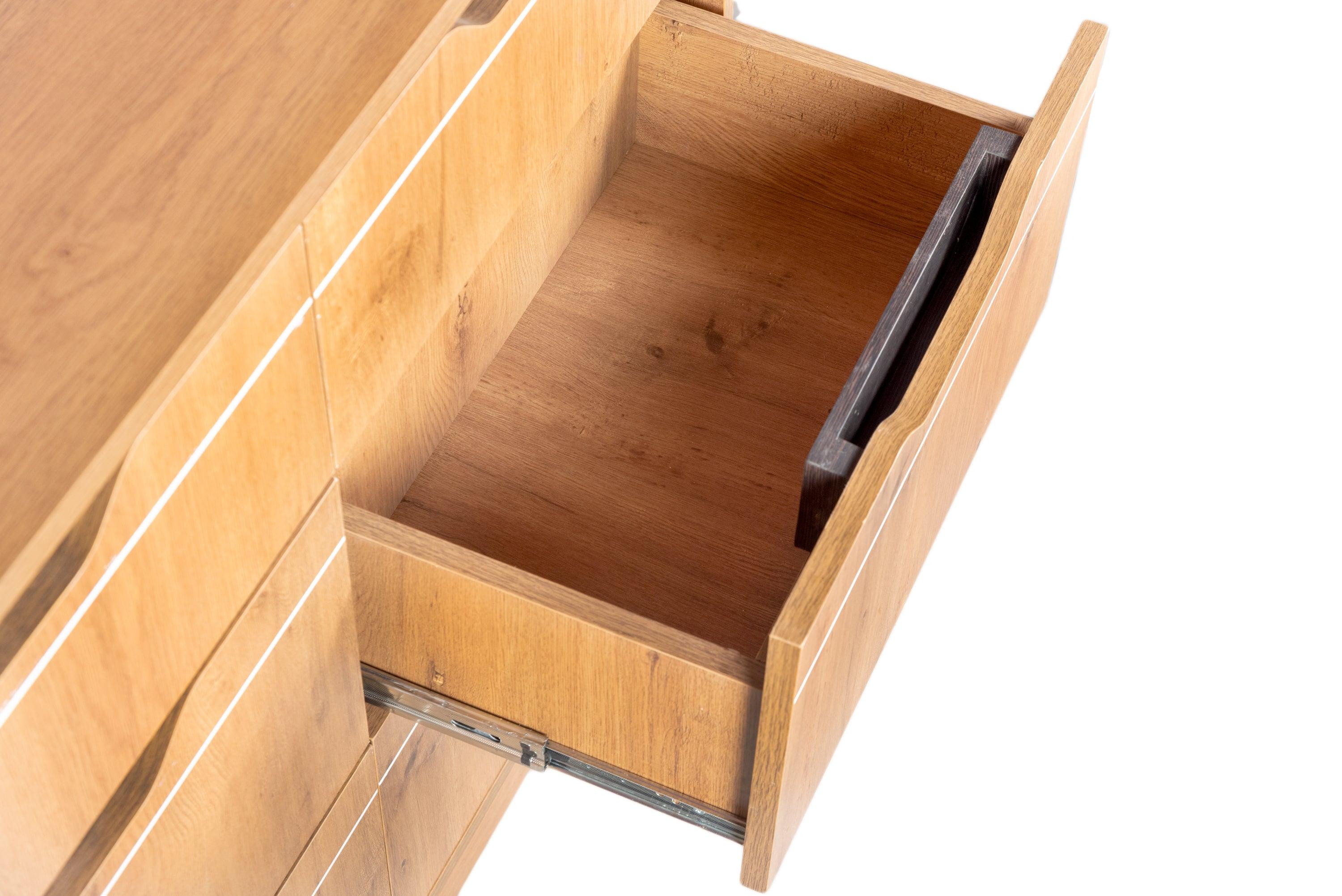 Skipper Double Wooden Chest of Drawers | Drawer Cabinet