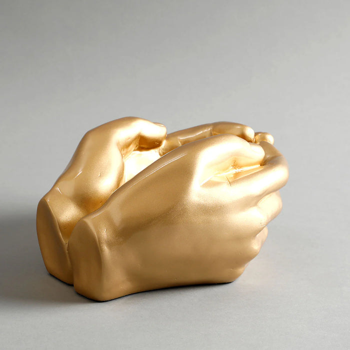 Gold Hand Planter For Home Decor | Pot For Plants
