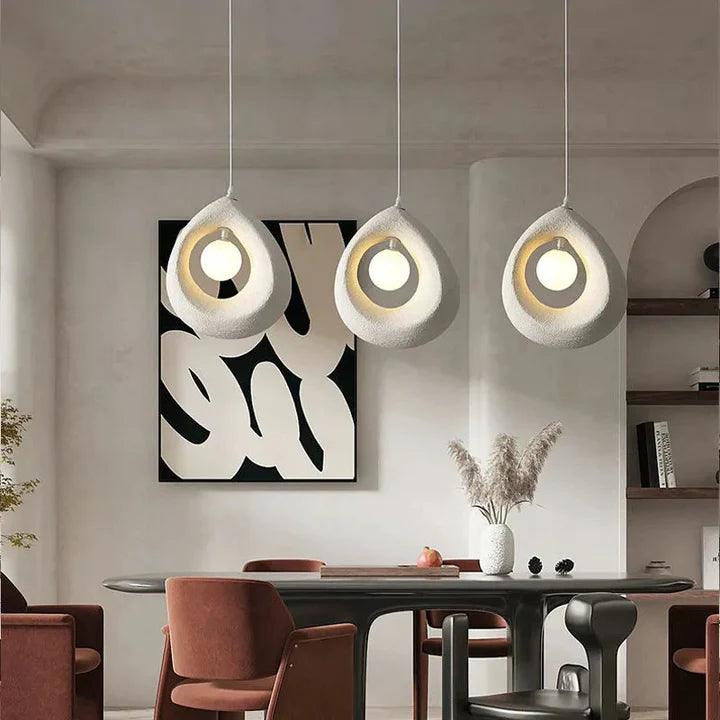 Modern Pendant Light | Warm White Hanging Ceiling Lamp for Living Room, Dining, Bedroom & Outdoor Spaces | Chandelier