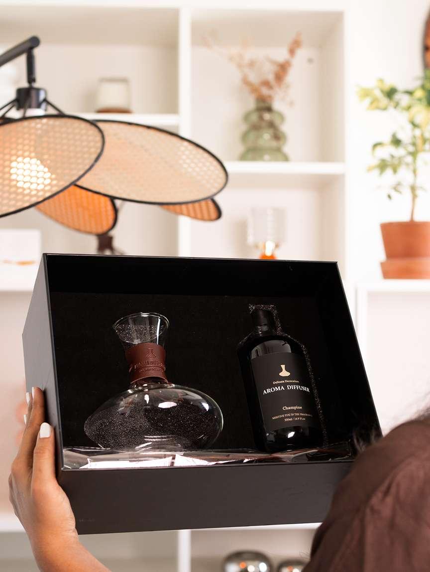 Wine Aroma Reed Diffuser | Luxury Home Fragrance with 500ml Diffuser Oil & 4 Pcs Diffuser Sticks