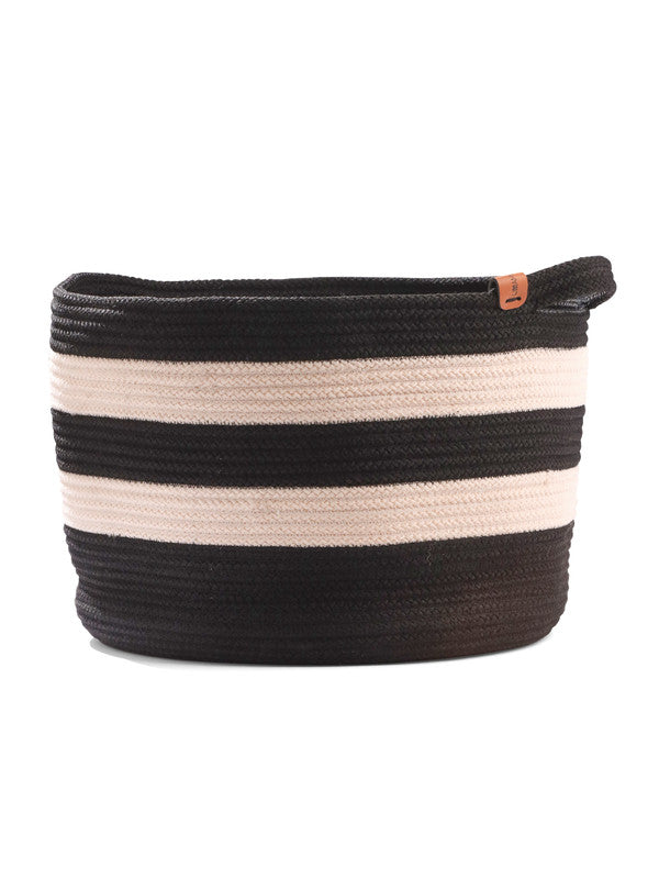 Monochrome Chic Rope Basket
