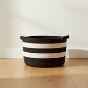 Monochrome Chic Rope Basket