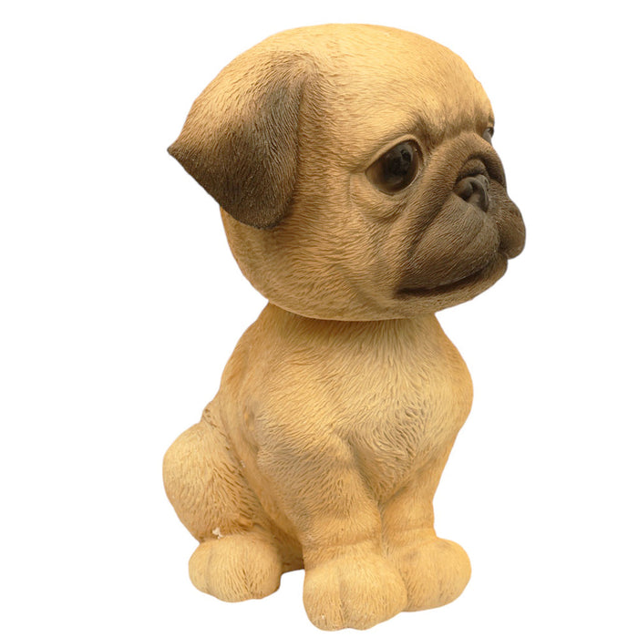 Bobble Head Pug Figurine