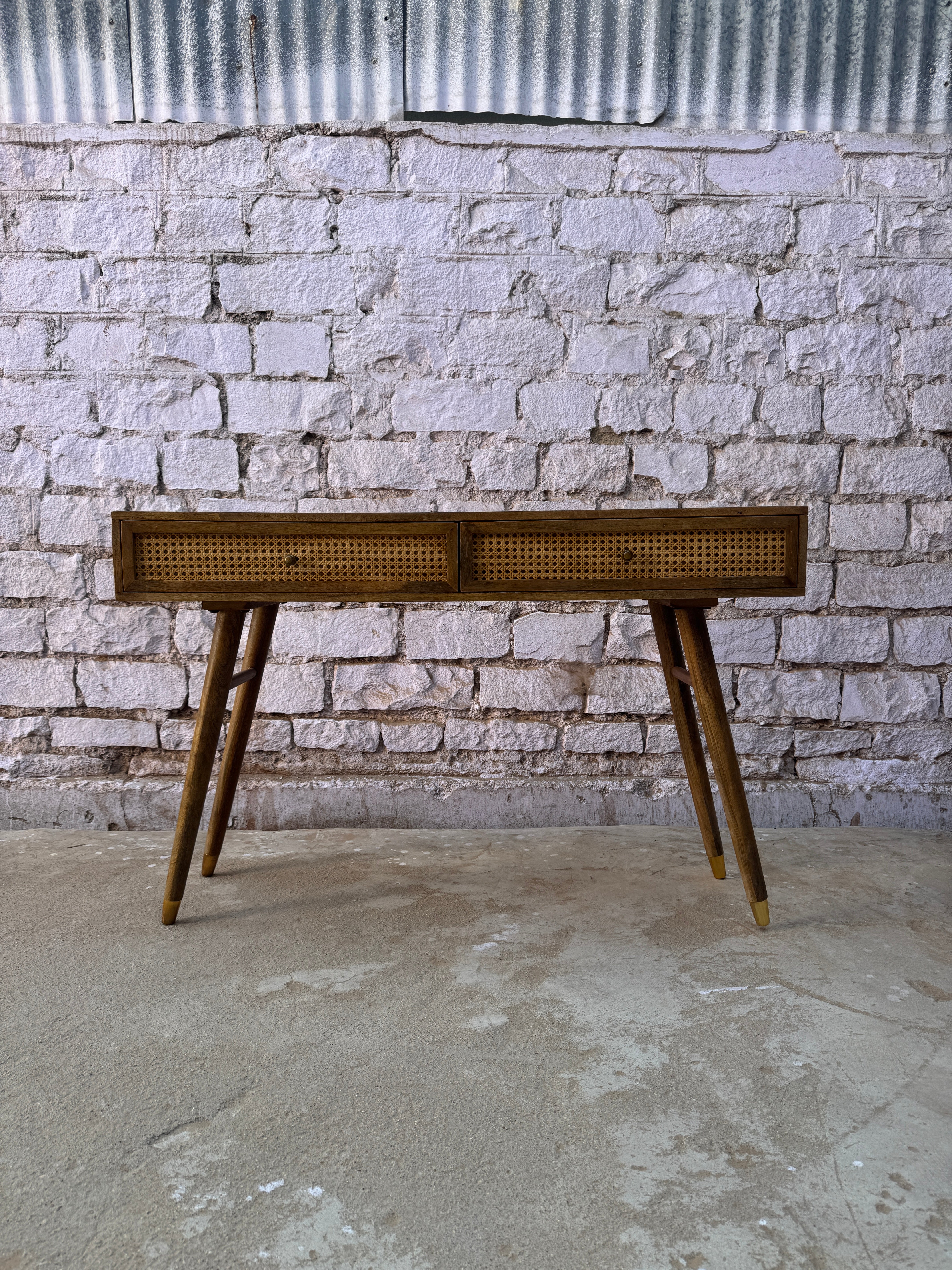 Cane & Taper Console