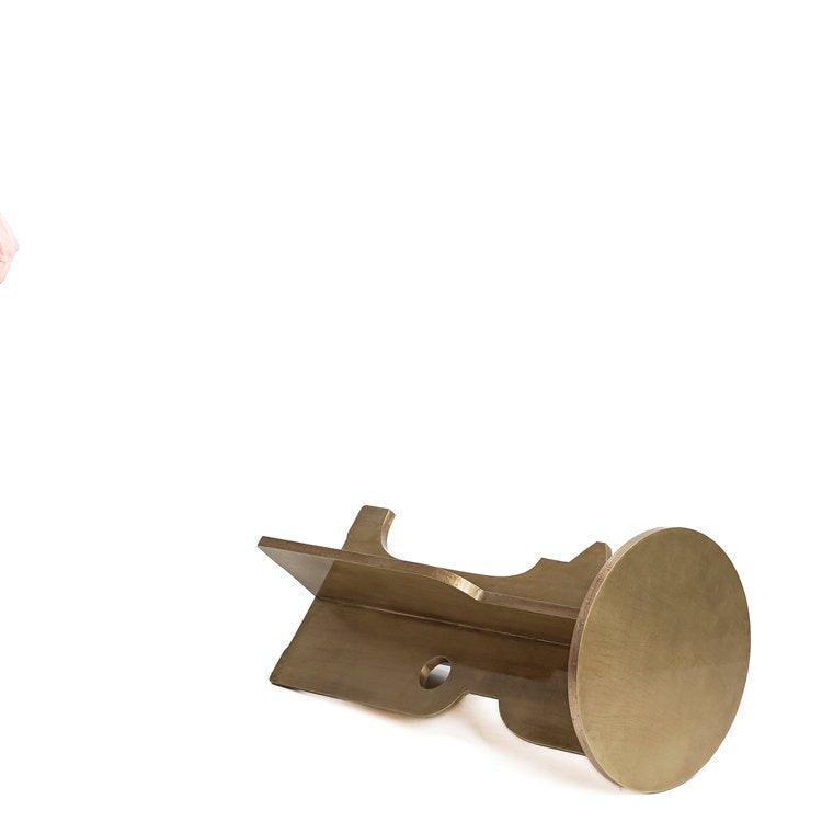 Bedouin Table Gold L | MDF ,Brass