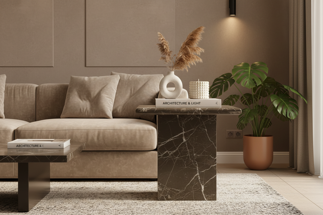 Marven Handcrafted Marble Table