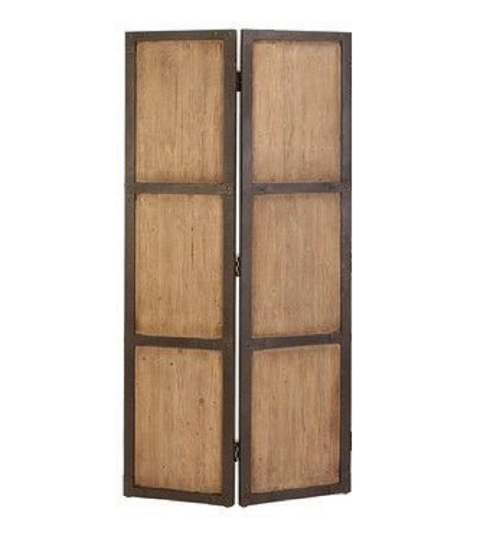 Mango Wood & MDF Jali Folding Divider for Room Partition