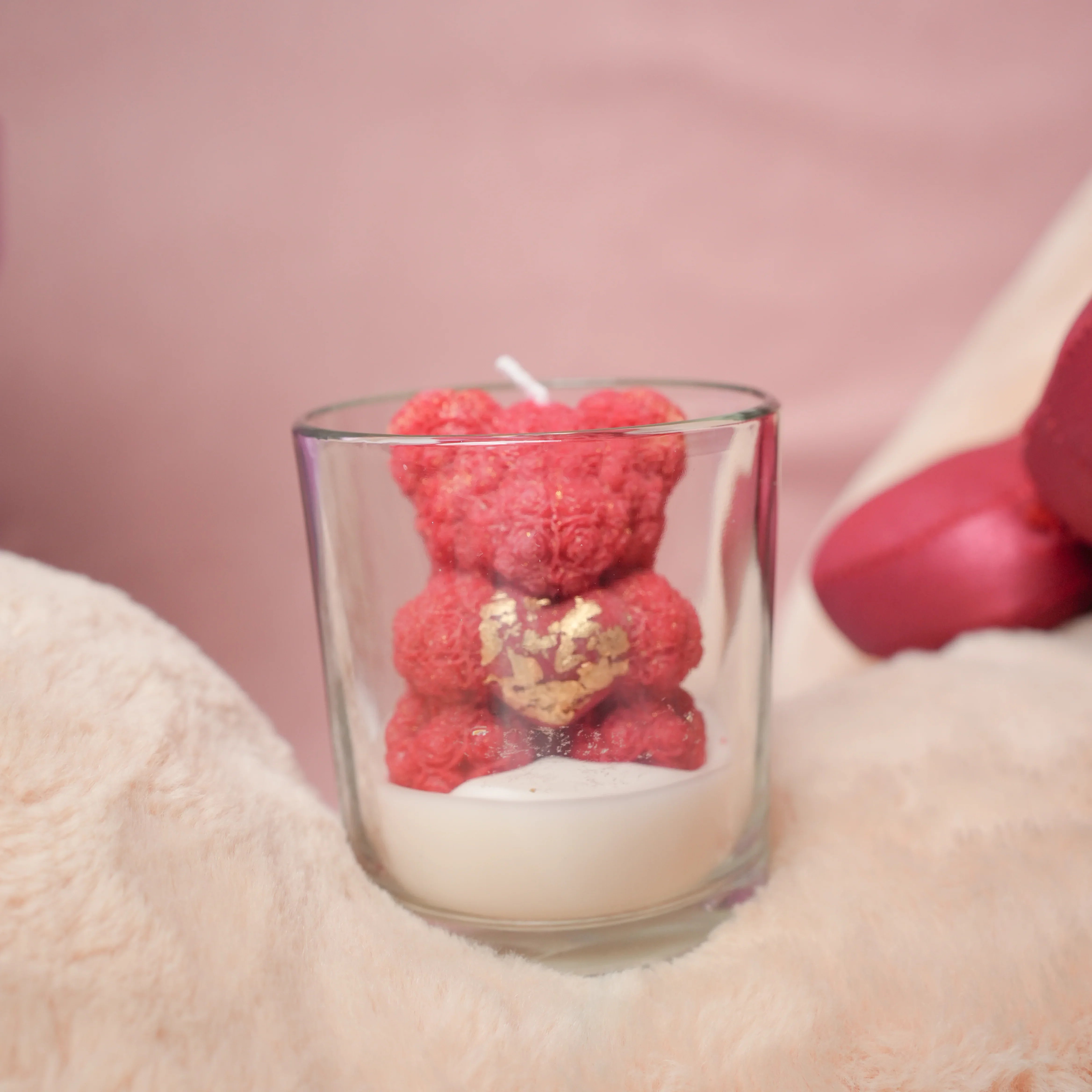 LoveBug Teddy Candle