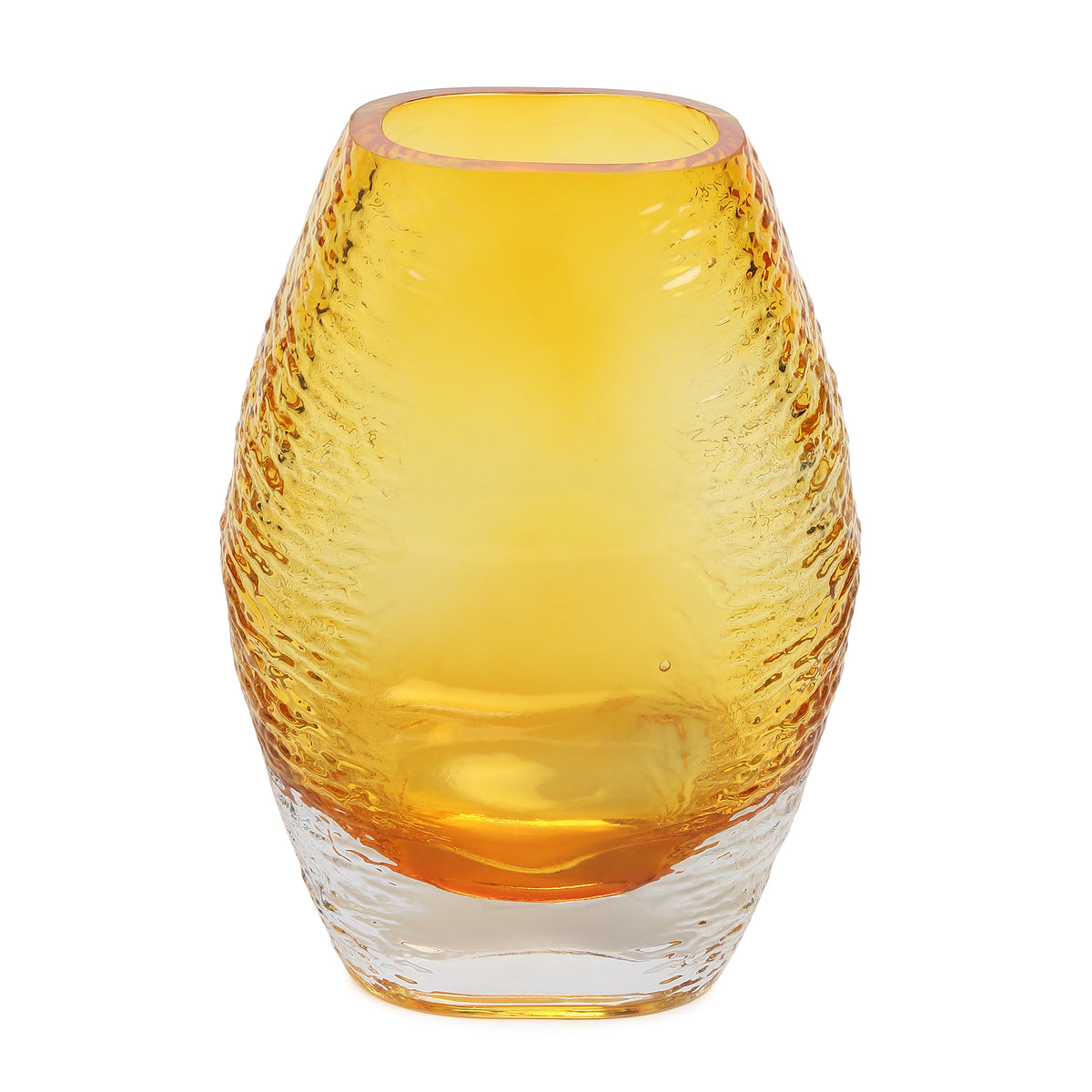 Solara Amber Crystal Vase