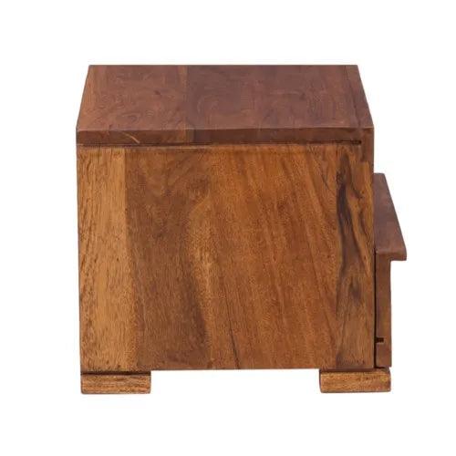 Penny Acacia Wood Bedside Table with Drawer | Bedroom Side Tables