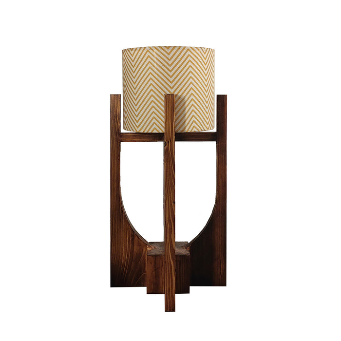 ⁠Solitaire Wooden Table Lamp | Side Table Lampshade