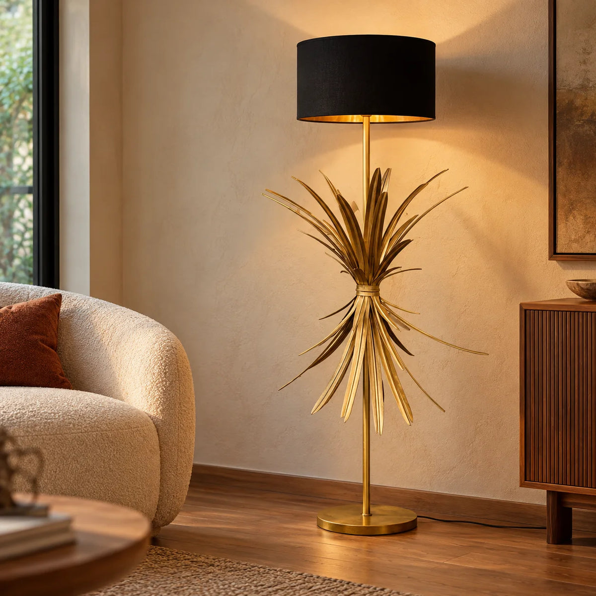 Palmette floor Lamp | Designer Standing Lamp for Living Room