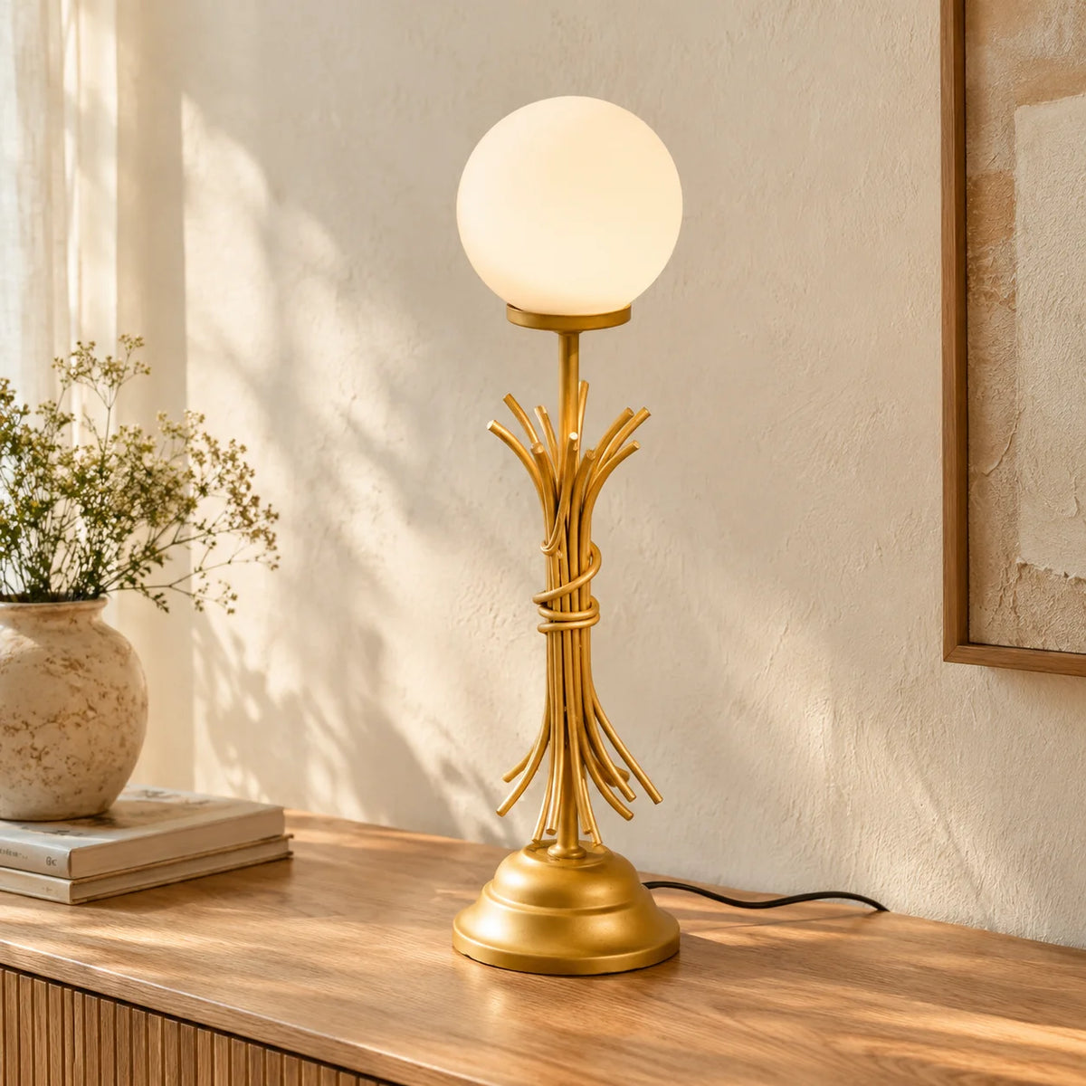Sheaf Designer Table Lamp for Living Room & Bedroom | Decorative Table Lamp