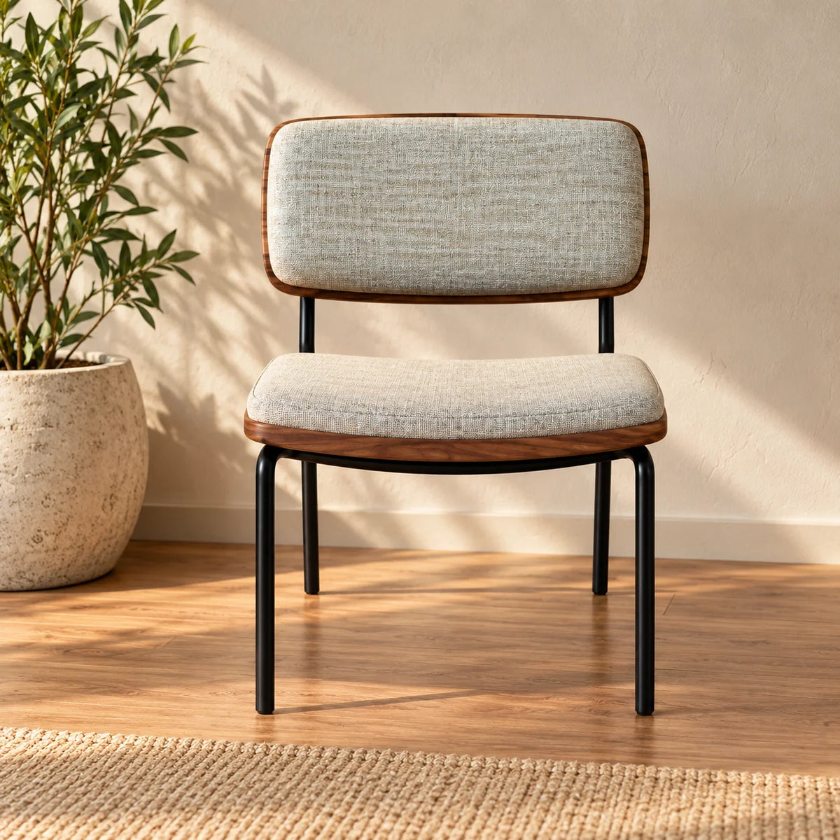 Asan Chair | Acacia Wood ,Cast Aluminum ,Solid Surface
