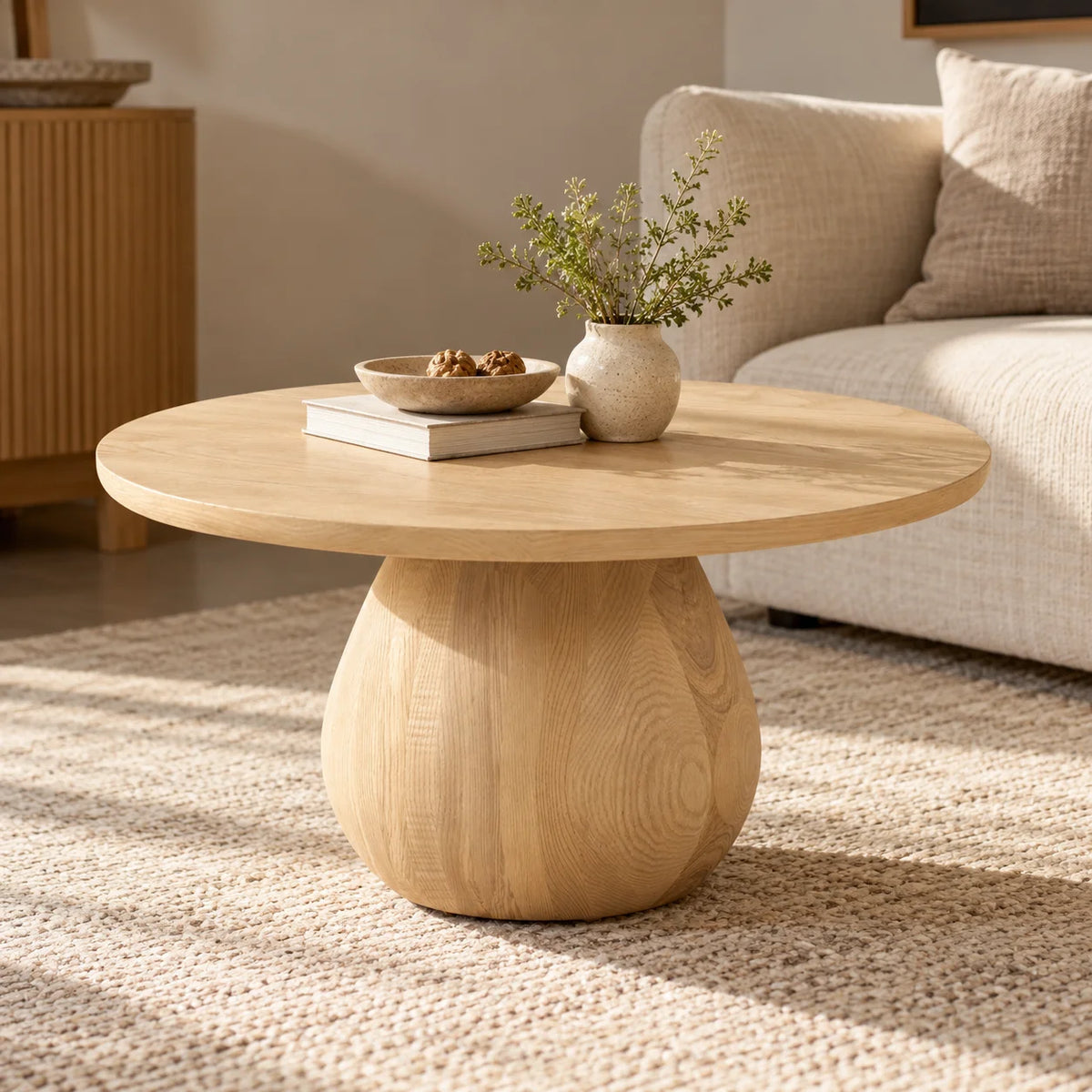 Moga Mango Wood Center Table for Living Room | Premium Coffee Table