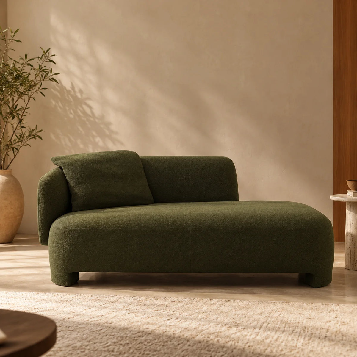Azmire Fabric Upholstery Daybed/Chaise