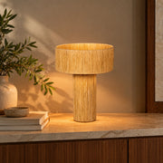 Meluri Rafia Table Lamp | Raffia Handmade Modern Design Lampshade