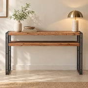 Roman Idustrial Wooden Console Table