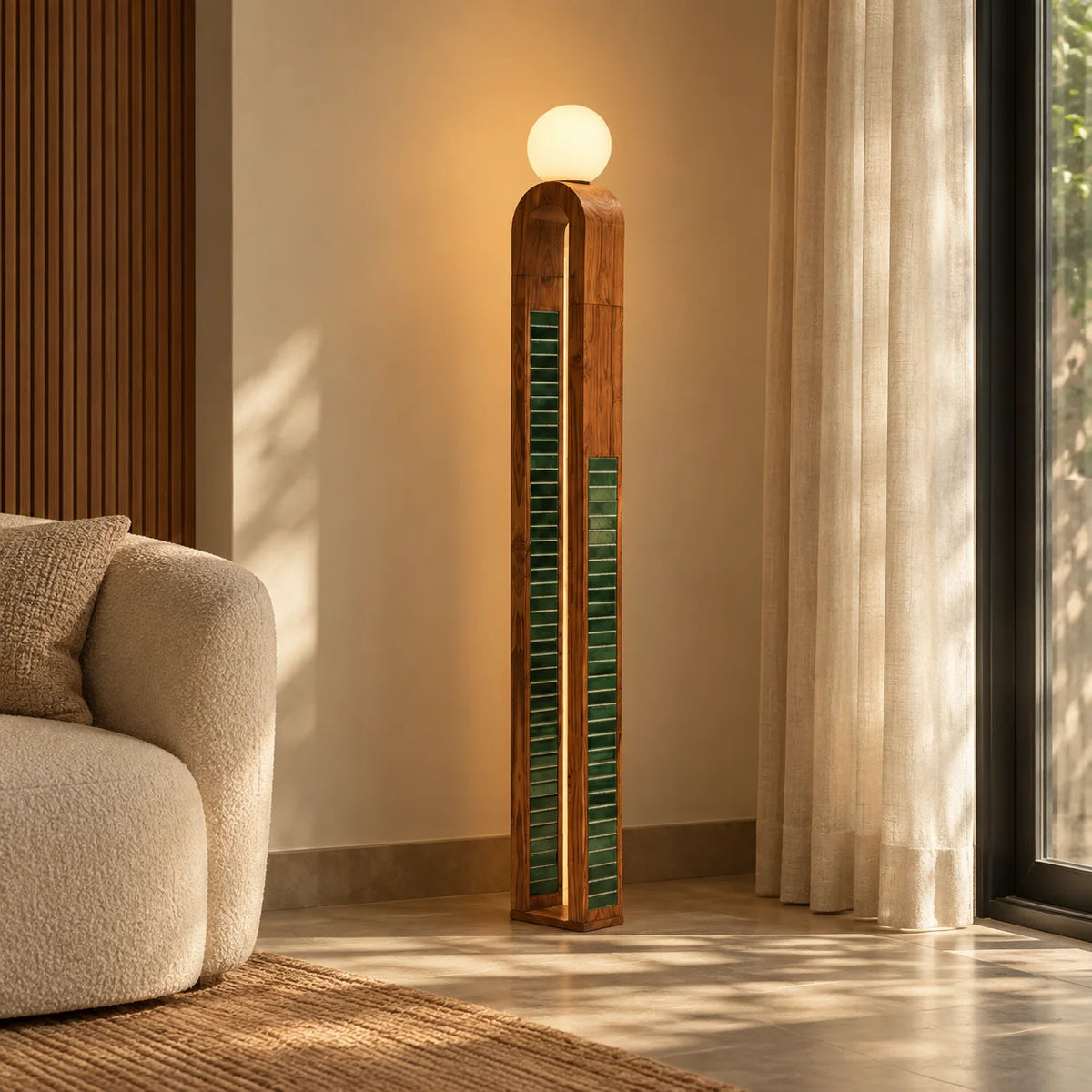 Parabola Floor Lamps for Living Room | Designer Standing Lamps | Corner Lamp