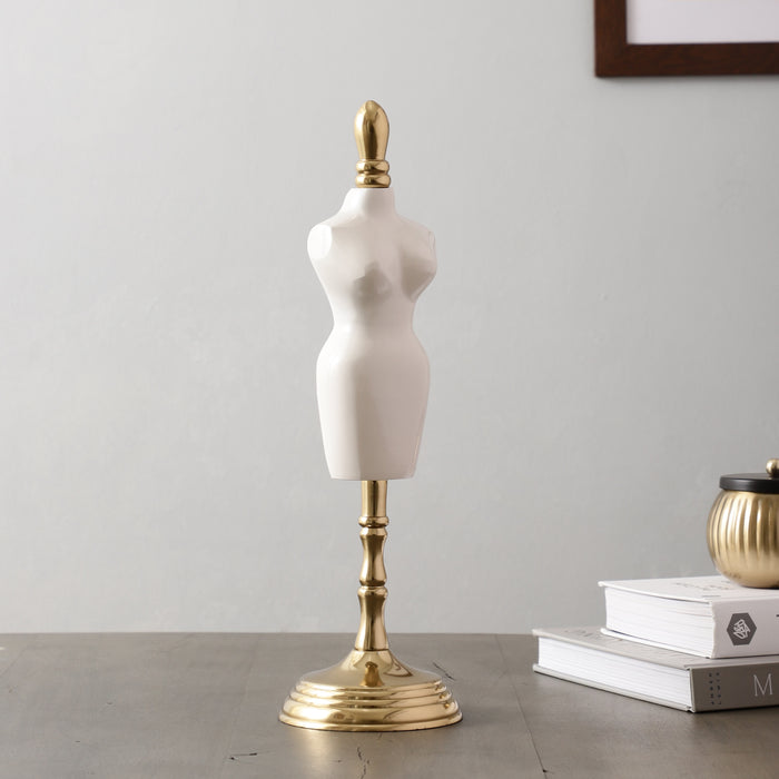 Miniaturised mannequin Gold finish