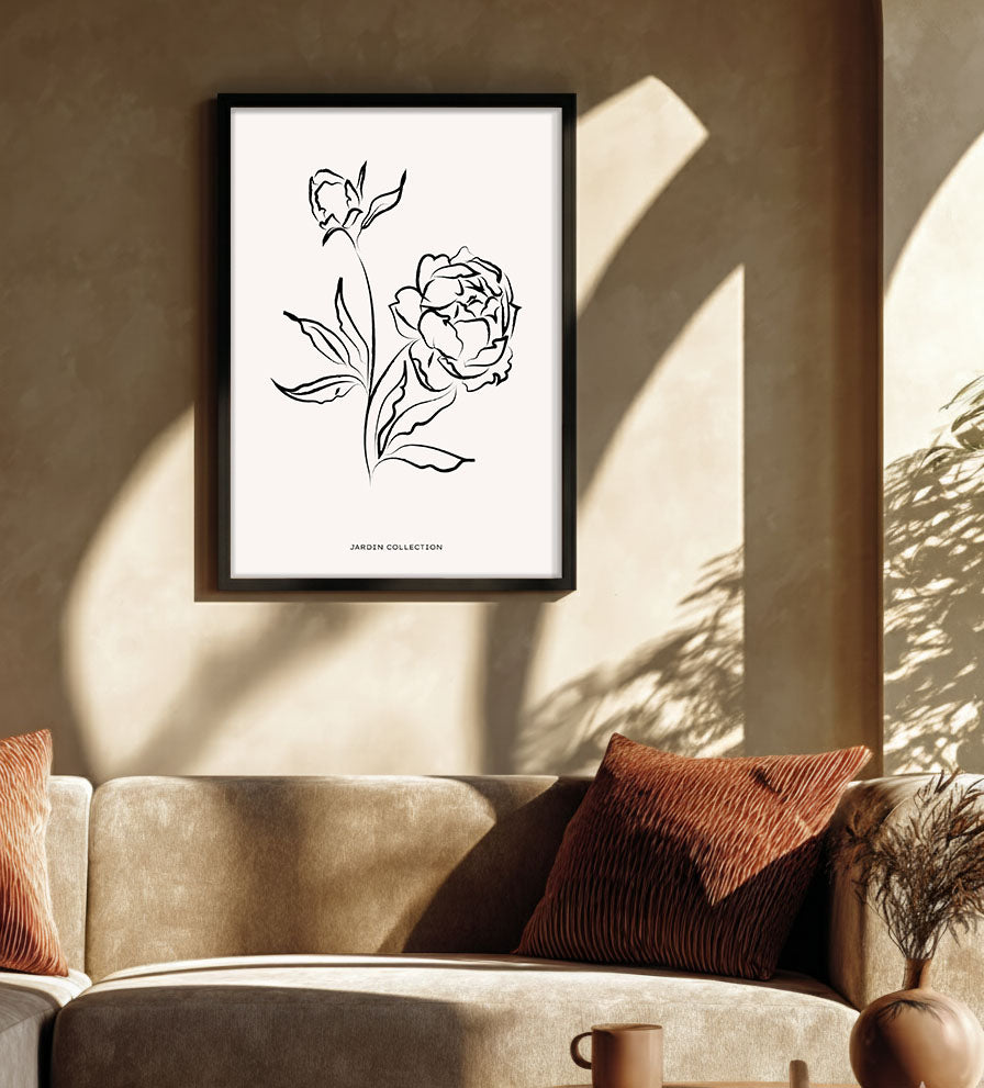 Pivoines Wall Painting