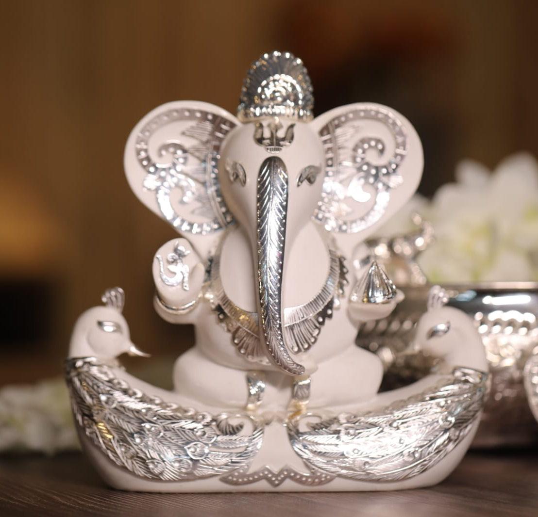 Lord Ganesha with Stone Base & Beautiful Idol Statue | Ganesh Ji Murti