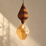 Twilight Hanging Lamp Light | Gold Borosilicate Glass Designer Pendant Light