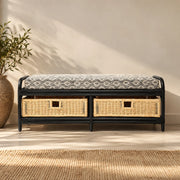 Spink Bamboo Storage Bench
