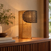 Aboi Cane Table Lamp | Natural Rattan Cane Table Lamp