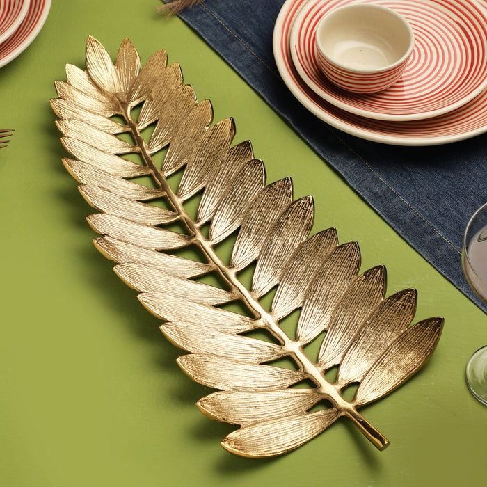 Serving Tray Platter | - Hawthorn Leaf