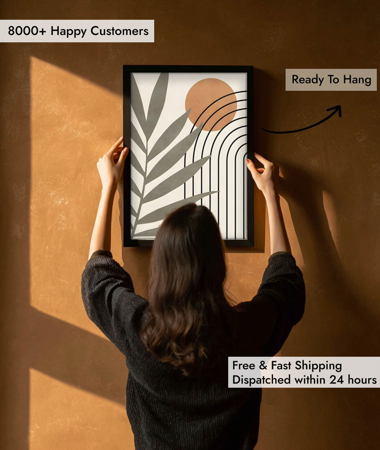 Sunlit Leaves Wall Painting