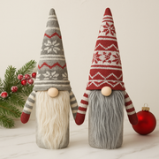 Set of 2 Knitted Christmas Wine Bottle Covers – Nordic Gnome Design