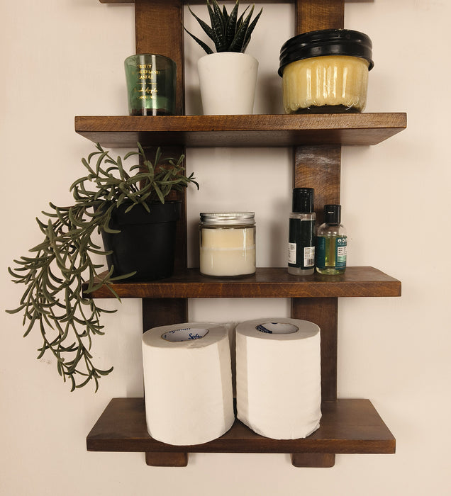 Killy Wooden Wall Shelf | Wall Mounted Wooden Display Shelf  & Wall Rack Shelf